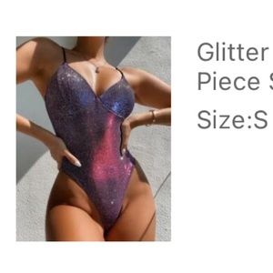 Glitter Iridescent BodySuit (swimsuit)